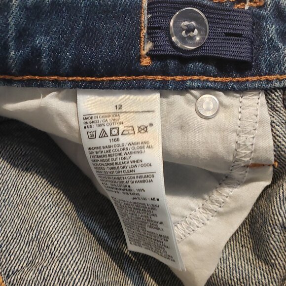 Women's OLD NAVY Jeans Size 12 High Rise Slouchy Straight - New - Picture 4 of 6